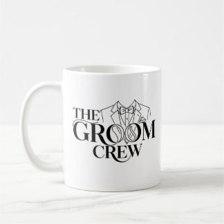 The Groom Crew | Elegant Tuxedo Wedding Party Coffee Mug