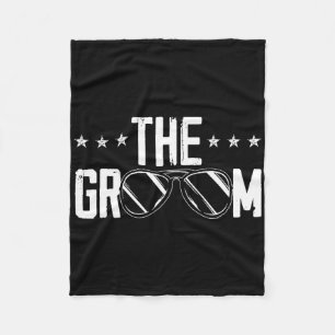The Groom Fiancee Stag Night Wedding Bachelor Part Fleece Blanket