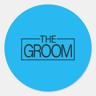 The Groom Matching The Bride Wedding Bachelor Classic Round Sticker