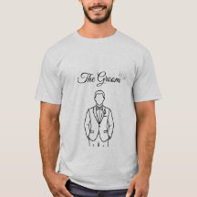 The Groom - Minimalist wedding T-Shirt