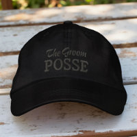 The Groom Posse Modern Simple Typography Wedding
