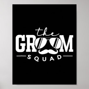 The Groom Squad Sungles Wedding Bachelor Party Gro Poster