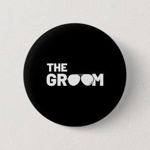 The Groom Squat Bachelor Supplies Party Wedding 1 6 Cm Round Badge