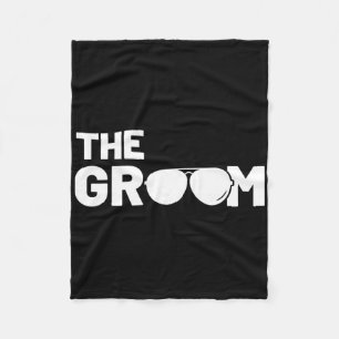 The Groom Squat Bachelor Supplies Party Wedding 1 Fleece Blanket