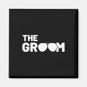The Groom Squat Bachelor Supplies Party Wedding 1  Magnet