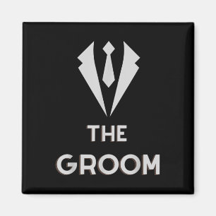 The Groom Squat Bachelor Supplies Party Wedding  Magnet