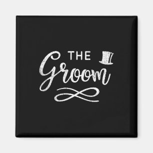 The Groom Stag Party Retro Wedding Day Accessory G Magnet