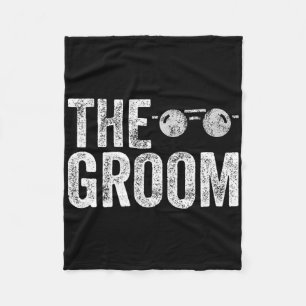 The Groom Sungles Bridal Shower Wedding Bachelor P Fleece Blanket