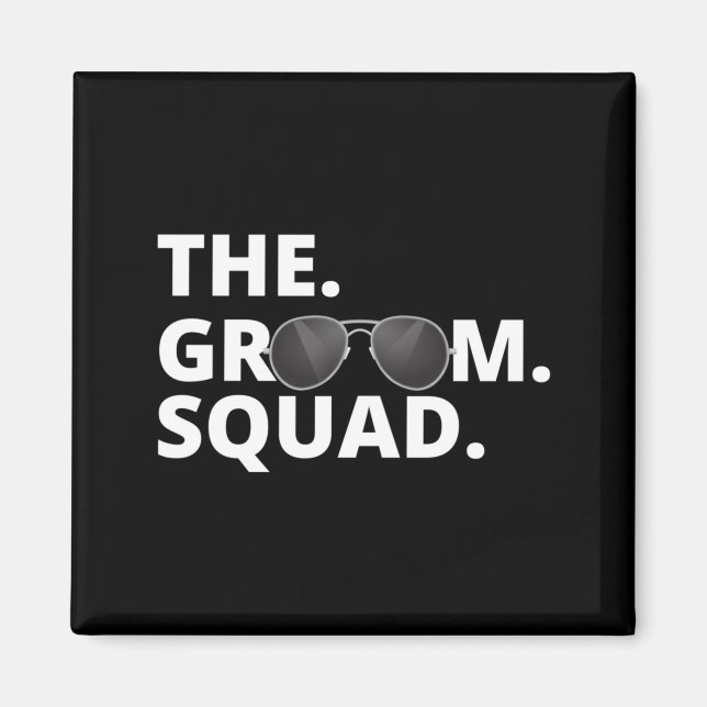 The Groom Team Bachelor Party Performance Magnet (Front)
