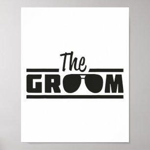 The Groom Vintage Men Groom To Be Wedding Day  Poster