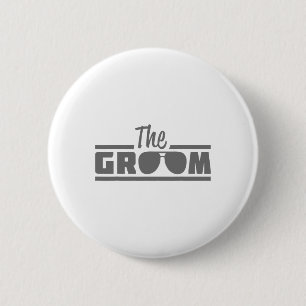 The Groom Vintage Men Wedding Day Groom To Be  6 Cm Round Badge