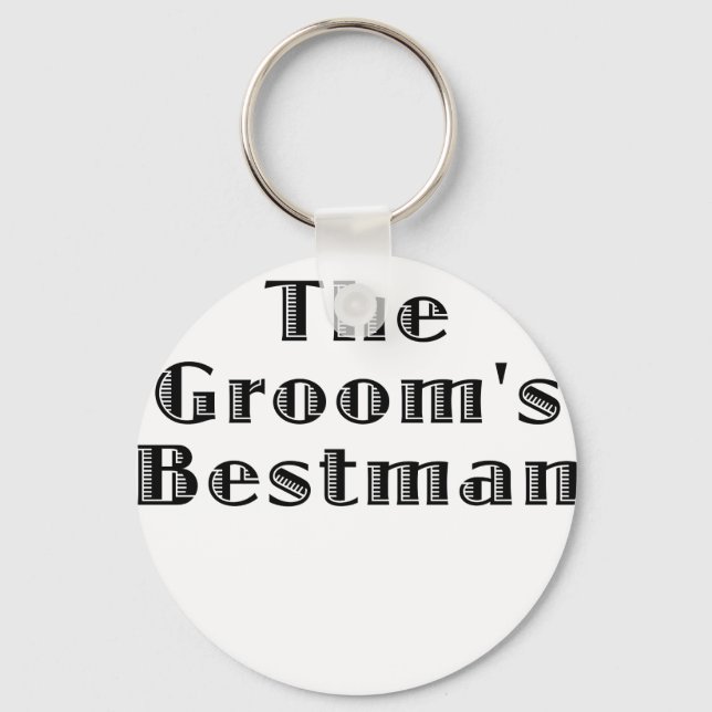 The Grooms Bestman Key Ring (Front)