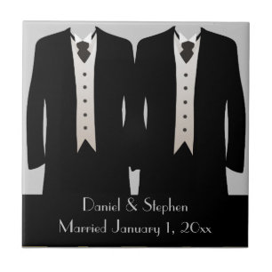The Grooms Ceramic Tile
