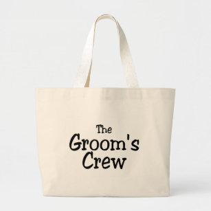 The Grooms Crew Large Tote Bag