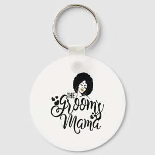 The Grooms Mama Shirt Black Bride Wedding Mum Moth Key Ring