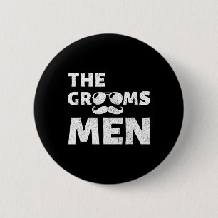 The Groomsmen Bachelor Party Stag Groomsmen Weddin 6 Cm Round Badge