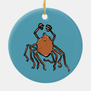 the groovy sea spider ceramic ornament