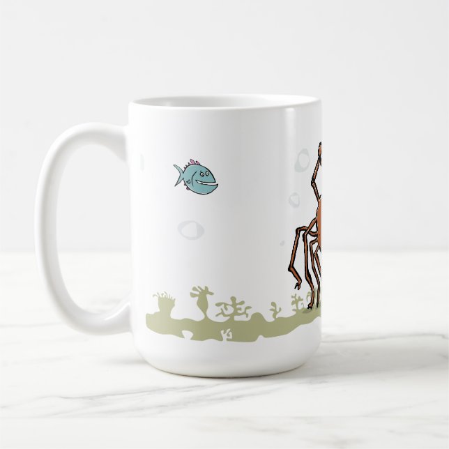 the groovy sea spider coffee mug (Left)
