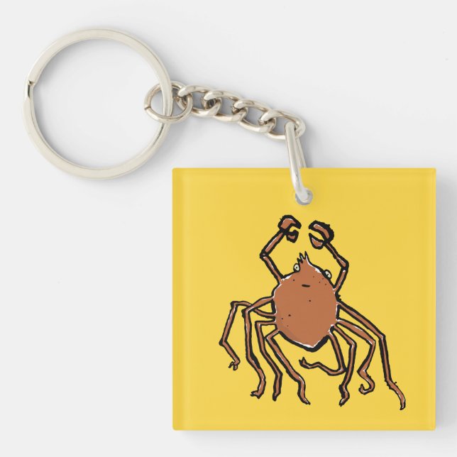 the groovy sea spider key ring (Front)