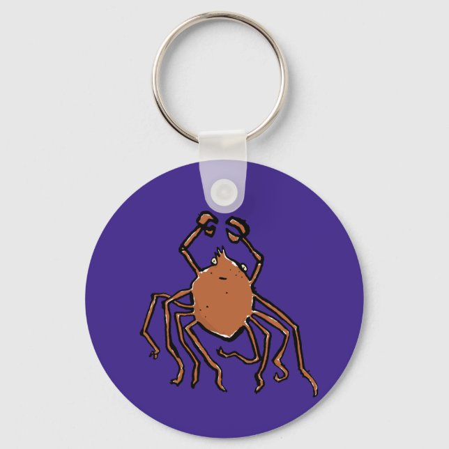 the groovy sea spider key ring (Front)