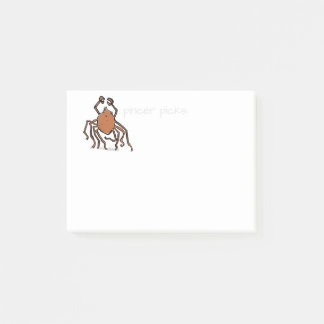 the groovy sea spider post-it notes