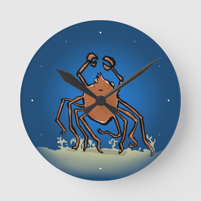 the groovy sea spider round clock (Front)