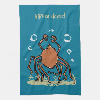 the groovy sea spider tea towel