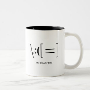 The Grouchy Type Two-Tone Coffee Mug