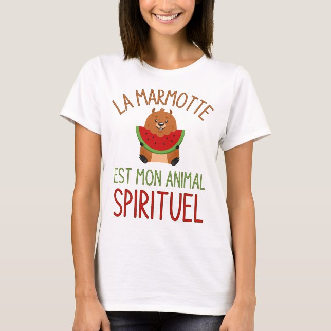 The groundhog is my spirit animal T-Shirt (Front)