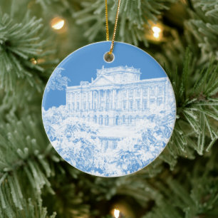 The Grounds at Pemberley (Blue & White) - Ceramic Ornament