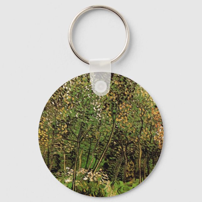 The Grove by Vincent van Gogh Key Ring (Front)