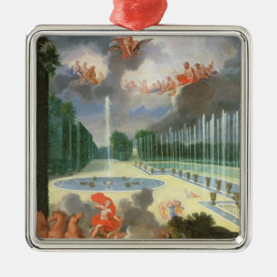 The Groves of Versailles. View of Dragon Pool Metal Ornament
