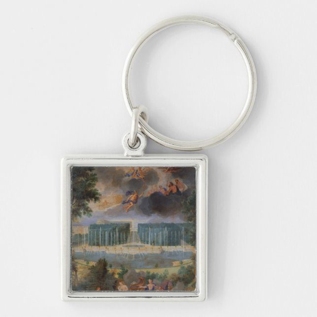 The Groves of Versailles. View of pool of Neptune Key Ring (Front)