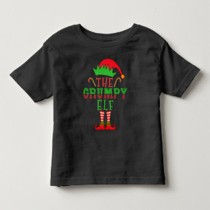 The Grumpy Elf Christmas Family Matching Pajama T- Toddler T-Shirt