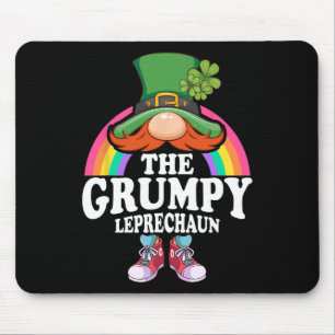 The Grumpy Leprechaun St Patricks Day Costume Mouse Pad