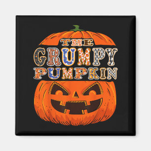 The Grumpy Pumpkin Halloween Funny Costume Magnet