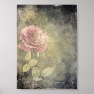 The Grunge Rose Poster