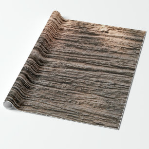 The grunged rusty on the wall isolated. Rust metal Wrapping Paper