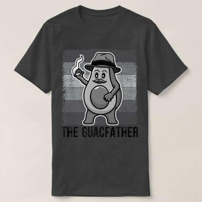 The Guacfather, Cute Avocado Men, Funny Daddy, Ret T-Shirt (Design Front)