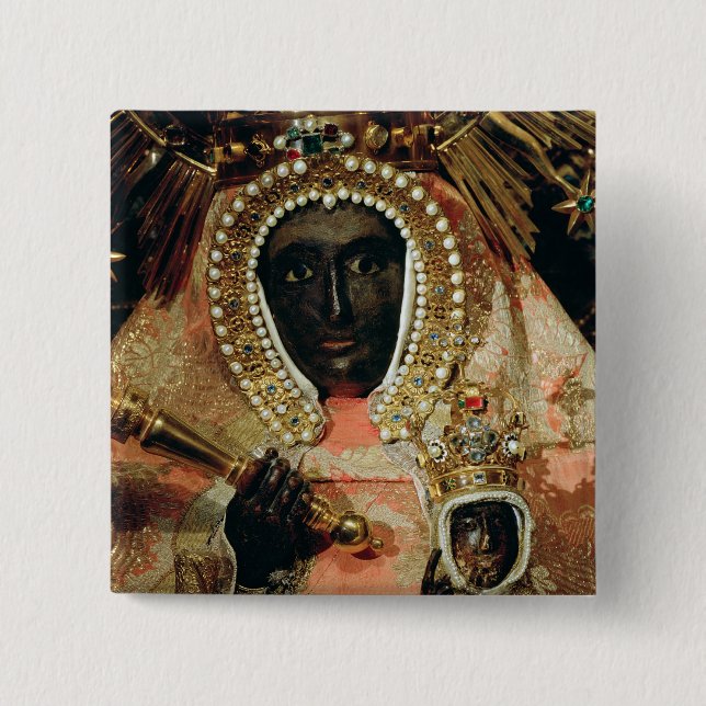 The Guadalupe Madonna 15 Cm Square Badge (Front)