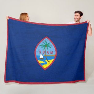 The Guam Flag - A Tapestry of Guamanian Heritage Fleece Blanket