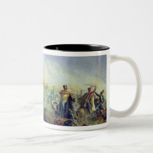 The Guard hussars attacking near Warsaw Two-Tone Coffee Mug