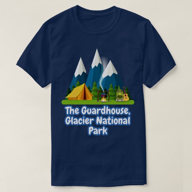 The Guardhouse Glacier National Park T-Shirt (Design Front)