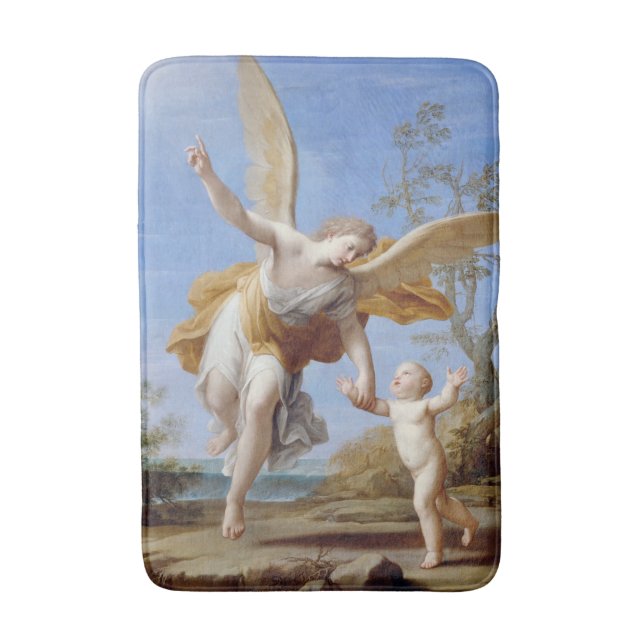 "The Guardian Angel" art bath mat (Front Vertical)