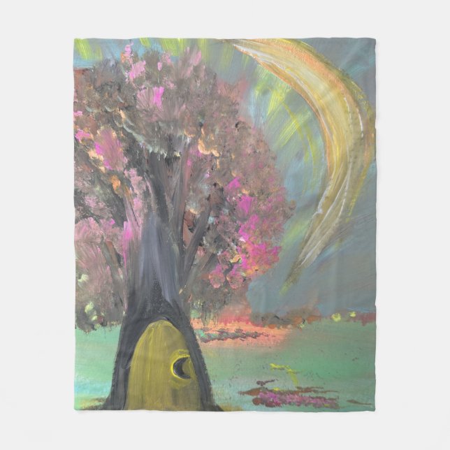 The guardian of silent secrets fleece blanket (Front)