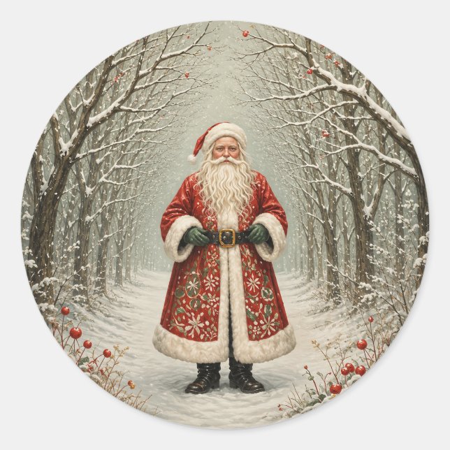 The Guardian of Winter’s Path Classic Round Sticker (Front)