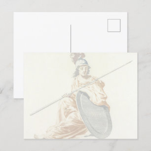The Guardian of Wisdom,Minerva by Johan Teyler Postcard