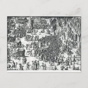 The Guilbray Fair and the Cattle Market Postcard