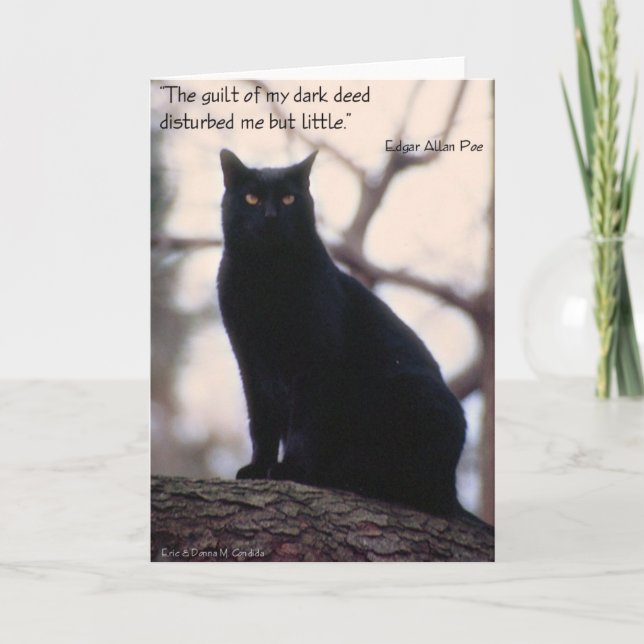 The Guilt Of My Dark Deed... Card (Front)