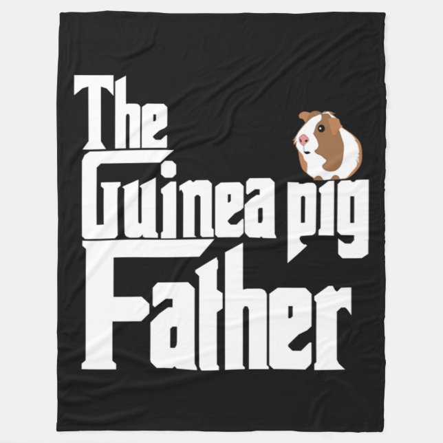 The Guinea Pig Father Fleece Blanket (Front)